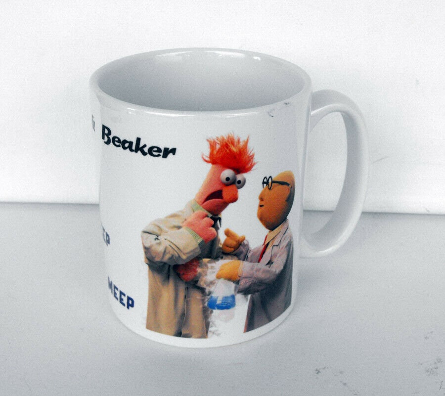 2023 Disney Parks The Muppets Beaker Meep Ceramic Coffee Mug New