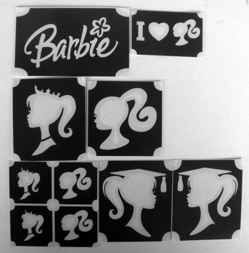 barbie stencil set