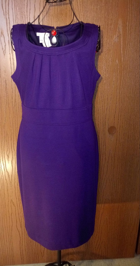 Purple dress, 1940's inspired dress,  Purple A lin
