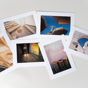 Séjours | cartes de vœux vierges de photographie d’art vintage | Ensemble de 6 | Paquet B