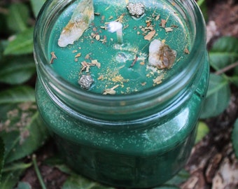 Peppermint and Eucalyptus Candle Money Candle