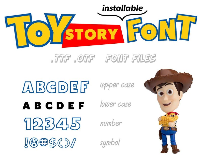 toy story alphabet letters