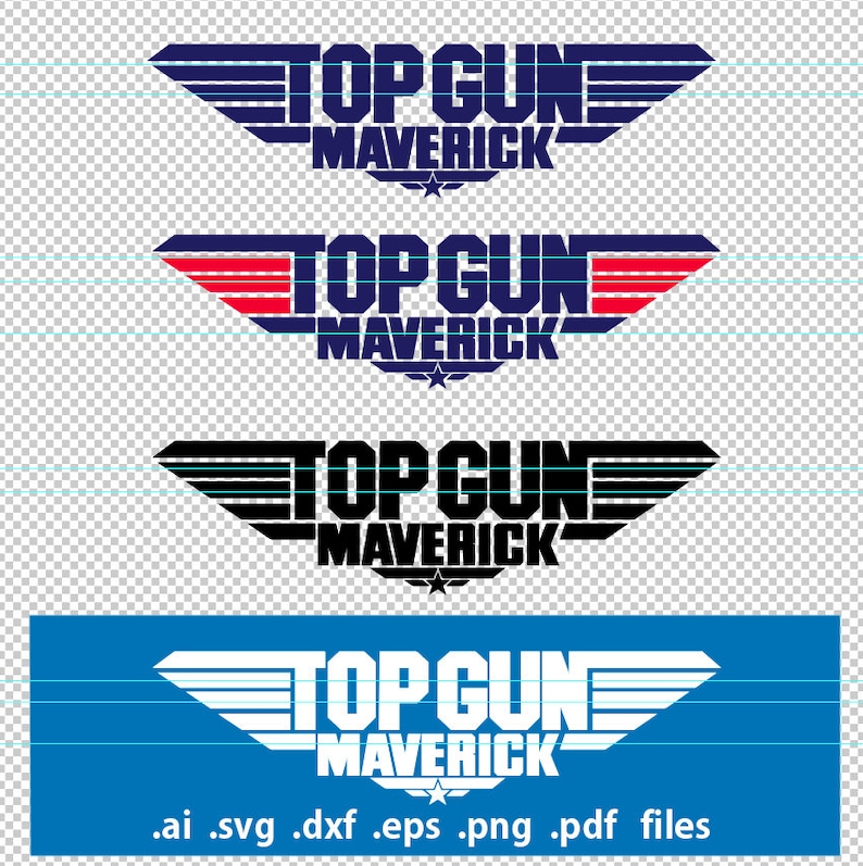 Top Gun Font SVG Files Topgun Maverick Vector Alphabet Letters Etsy