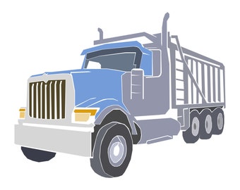 Dump Truck SVG, JPG, and PDF
