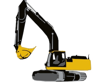 Track Hoe / Back Hoe SVG JPG file