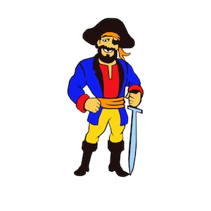 Funny Pirate SVG JPG files