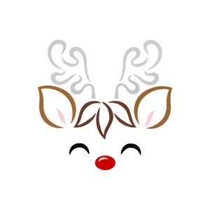 Reindeer Boy Peeker SVG
