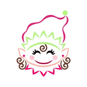 Little Elf Girl SVG