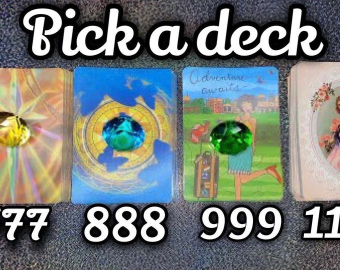 Pick a Deck! General Love•Money•Life Reading +TWO Questions-50 Min Video Reading