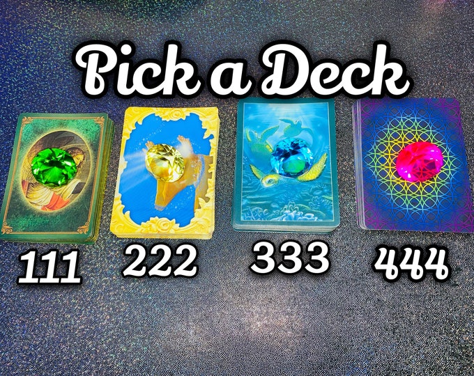 Pick a Deck! General Love•Money•Life Reading +TWO Questions-50 Min Video Reading