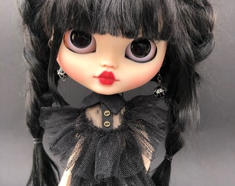 Wednesday blythe doll / Blythe custom doll / Blythe TBL OOAK