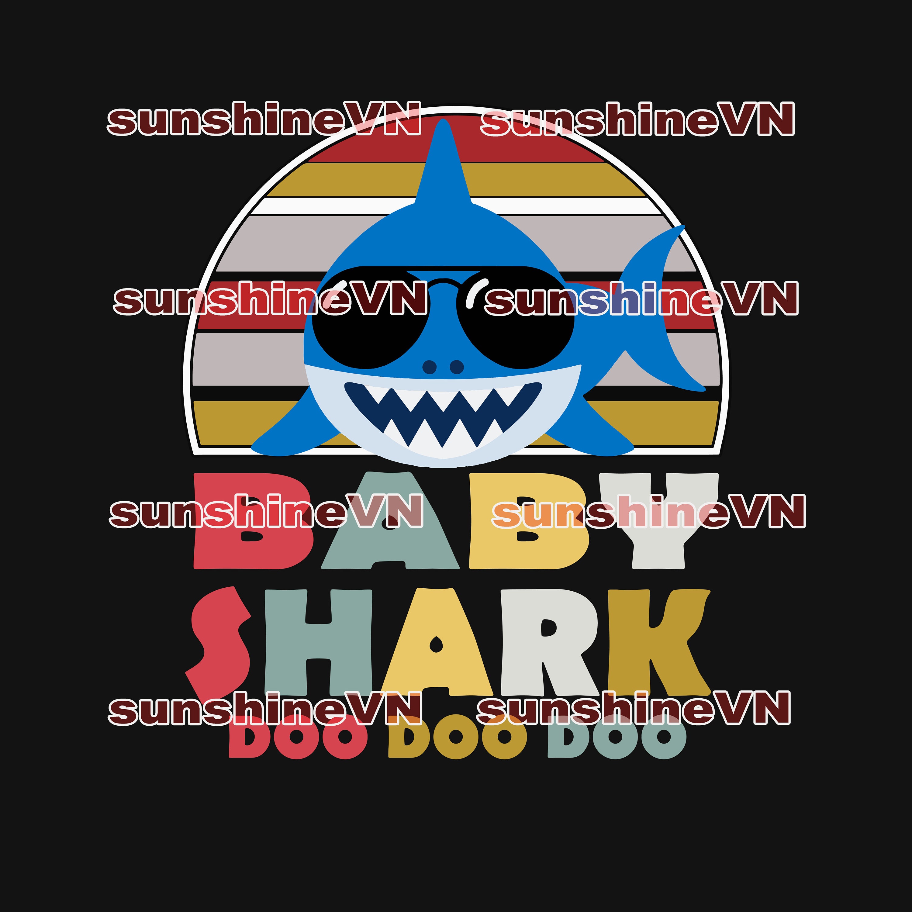 Download Baby Shark SVG DXF EPS Cut File Cricut Silhouette T | Etsy