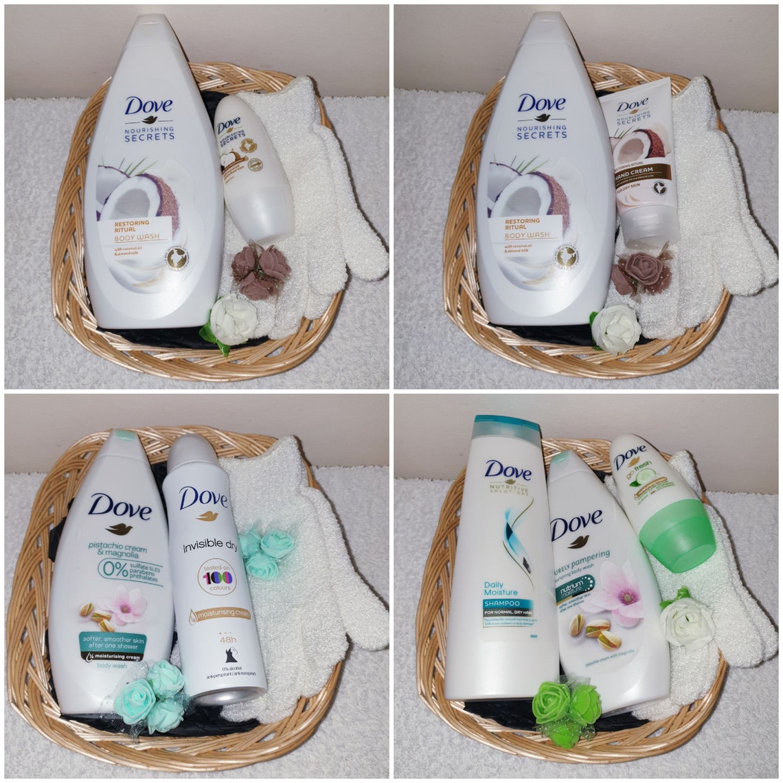 Dove Christmas Birthday Gift Basket Hamper Her Womens Gift Etsy