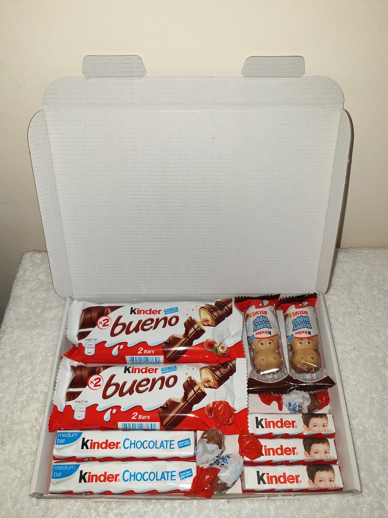 Kinder Gift Box Present Hamper Personalised Chocolate Bueno Etsy