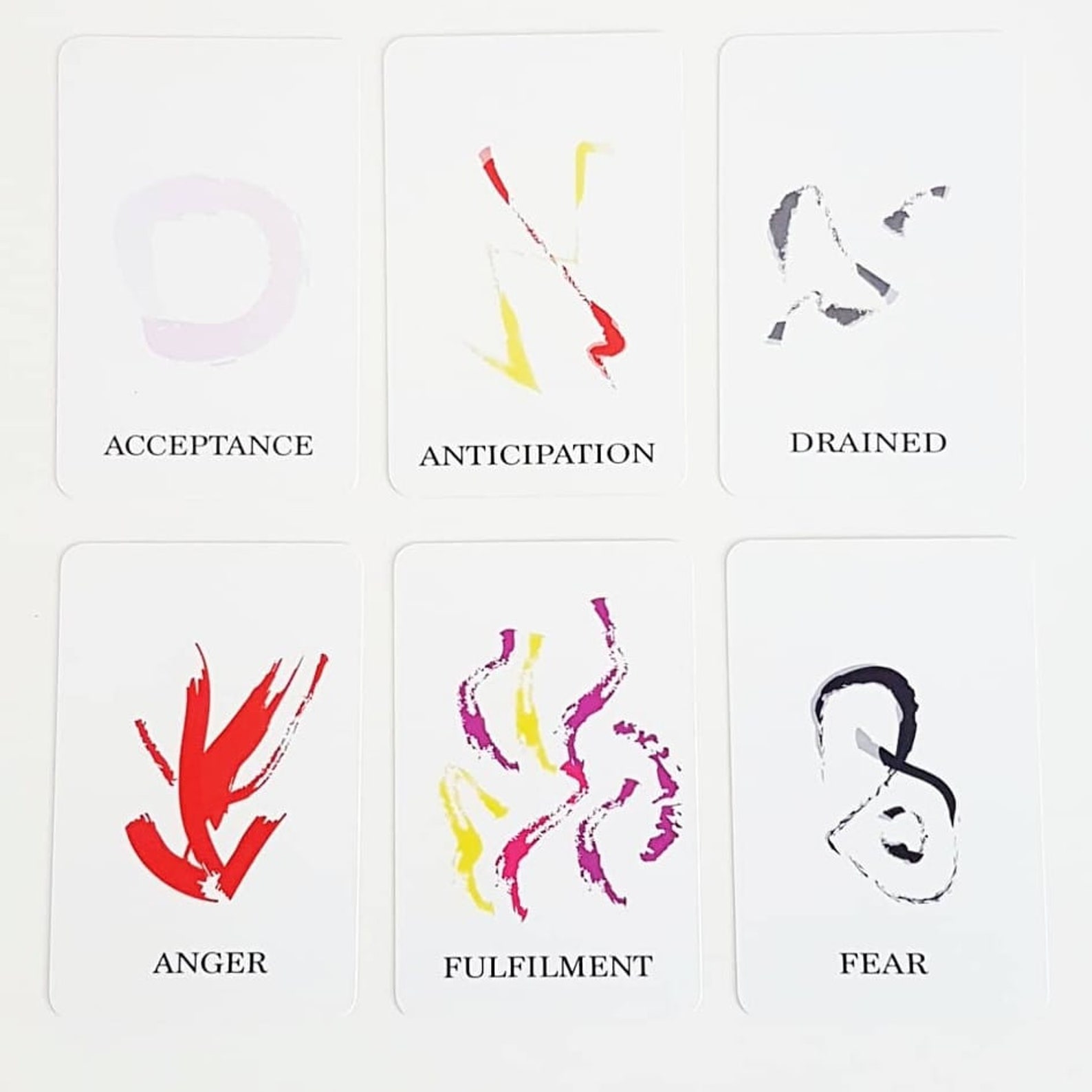 Emotions Oracle Cards / Selfhealing Cards/ Abstract Art Etsy