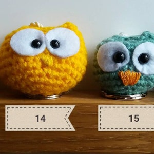 Porte clé amigurumi chouette au crochet image 6