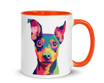 Miniature Pinscher Mug Min Pin Mug Miniature Pinscher Art Coffee Mug Min Pin Gift Miniature Pinscher Mug Miniature Pinscher Gift