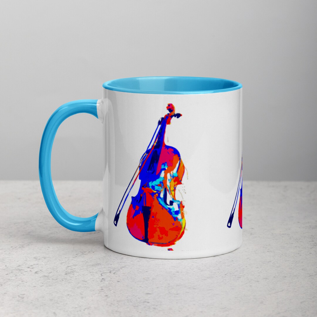 Cello Mug Cello Player Coffee Mug Cello Art Mug Cello Gift Etsy