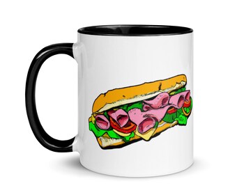 Sub Sandwich Mug Sandwich Lover Coffee Mug Sandwich Art Mug Sandwich Gift Sandwich Mug Sandwich Gift Sandwich