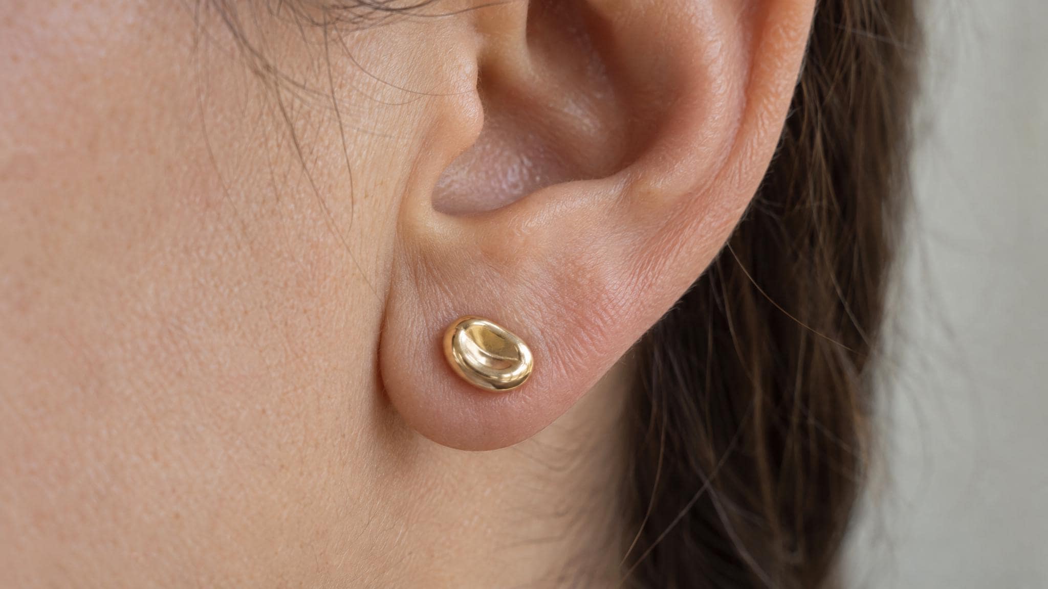 14k Solid Gold Red Blood Cell Earrings: Hematology Jewelry Studs in Yellow Gold, Rose, White, or Silver