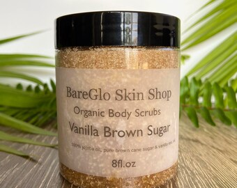 Exfoliante corporal de azúcar marrón vainilla