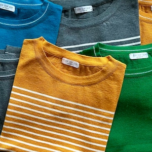 Pima Cotton & Baby Alpaca Top - Ladies Short-Sleeved Shirt in Various Colours and Sizes