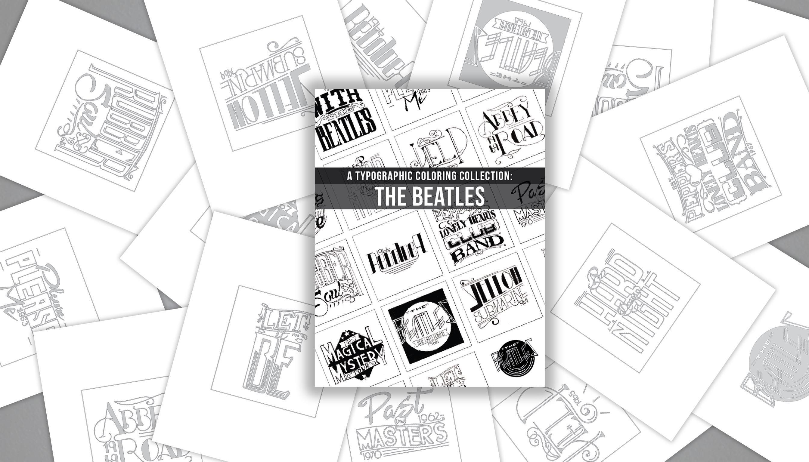 The Beatles Word Art - Etsy