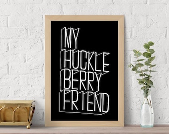 Conjunto de pósteres digitales de Mi amigo Huckleberry de 11 x 17 pulgadas