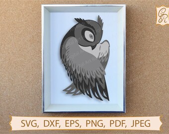 Download Owl 3d Svg Etsy
