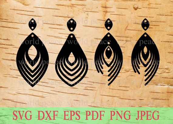 Download Free Leather Earring Svg Files For Cricut Teardrop Earring Etsy SVG Cut Files