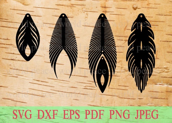 Free Free Feather Leather Earrings Svg