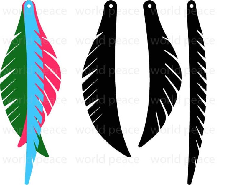 Fringe Leather Earring SVG files for Cricut. Stacked earrings | Etsy