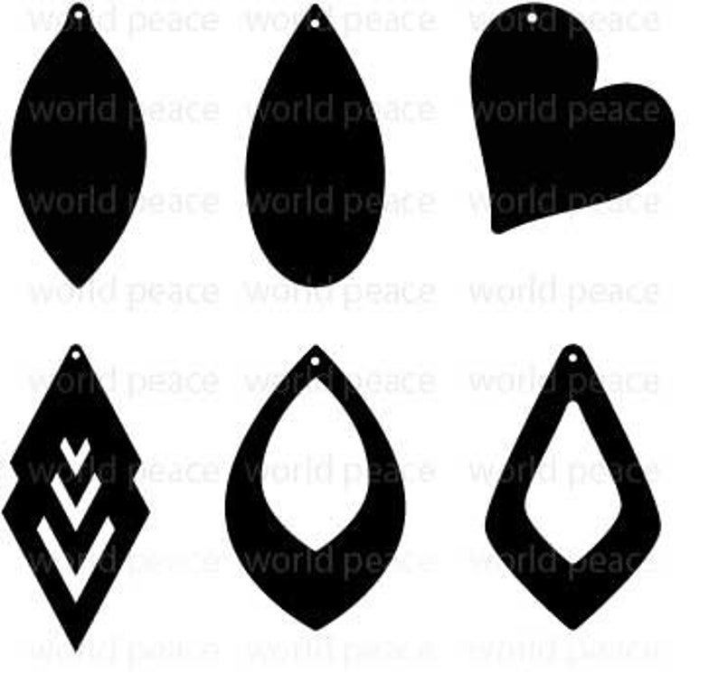 Download Faux leather Earring SVG files for Cricut. Earrings ...