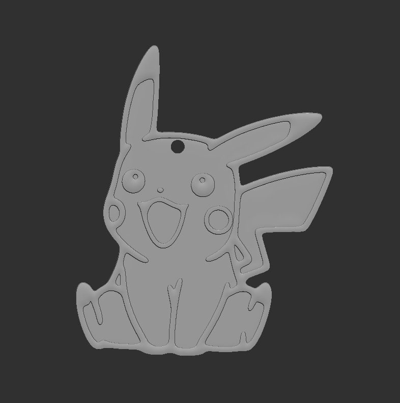 Pikachu Keychain. Etsy