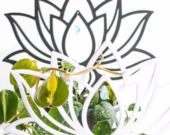 Suncatcher Lotus Plant Support | Available in many colors | Climbing plants, Monstera & Greenhouse Decor | Pothos | Philodendron