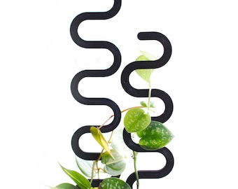 S-shaped plant support | 3D printed | Available in many colors | Climbing plants, Monstera & greenhouse decor | Pothos | Philodendron