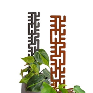 Trellis for climbing plants - Climbing aid - Monstera - Pothos - Philodendron - Dark brown and black