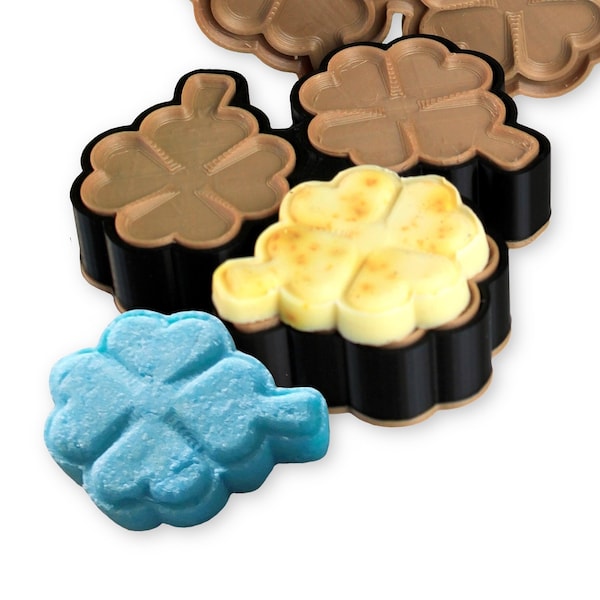 3 in 1 mold soap, bath bombs and cookies | Shamrock | DIY | Homemade gifts | Mold | Mold | Press bath bombs