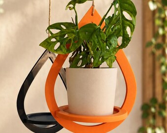 Pflanzenaufhänger in Tropfenform | Pflanzentablett | Dekorative Pflanzenhalterung | Modernes Design für Wohnzimmer, Küche und Büro