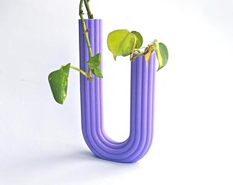 U-shaped vase "Arcadia" with test tubes | Plant propagation | Cuttings | Gift idea | Minimalist | Plant cuttings, Hoya & Monstera