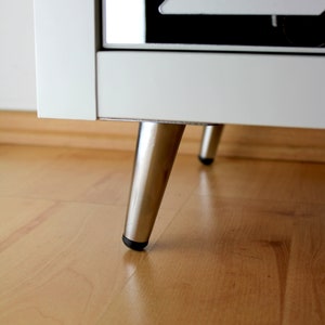Furniture feet for IKEA Kallax with adapter - easy to install - silver - black - gold