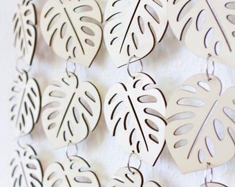 Monstera wall decor | Wooden wall hanging | Boho wall decoration | Tropical leaves | Nature decor | Handmade wood art | Urban jungle style