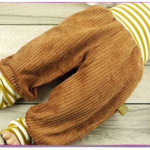 Corduroy trousers light brown wish waistband bloomers children's trousers corduroy image 3