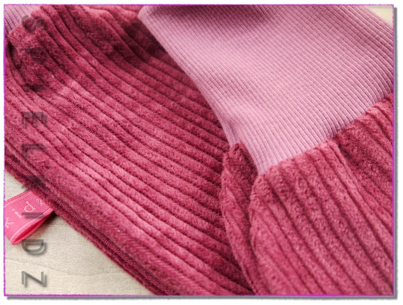 Pumphose Mädchen Cord berry Breitcord mauve Bild 8