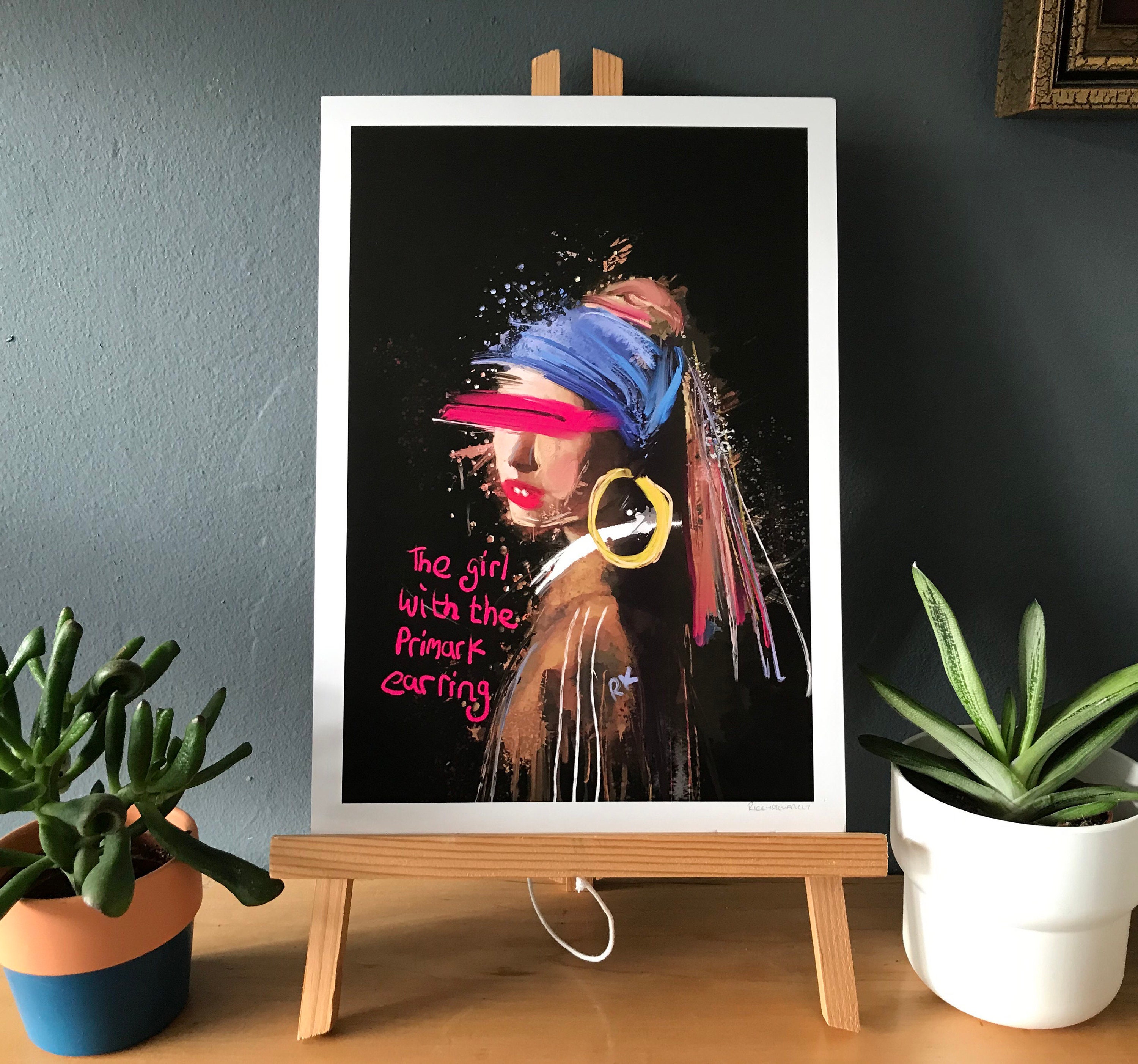 La chica del Primark Firmado A4 - Etsy