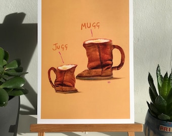 Muggs & Juggs - A4 signed