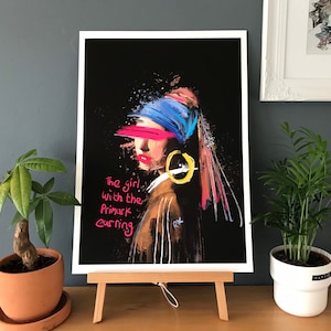 Girl With The Primark Earring - A3 Signed