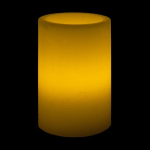 4&quot; Wide Round Wax Luminary