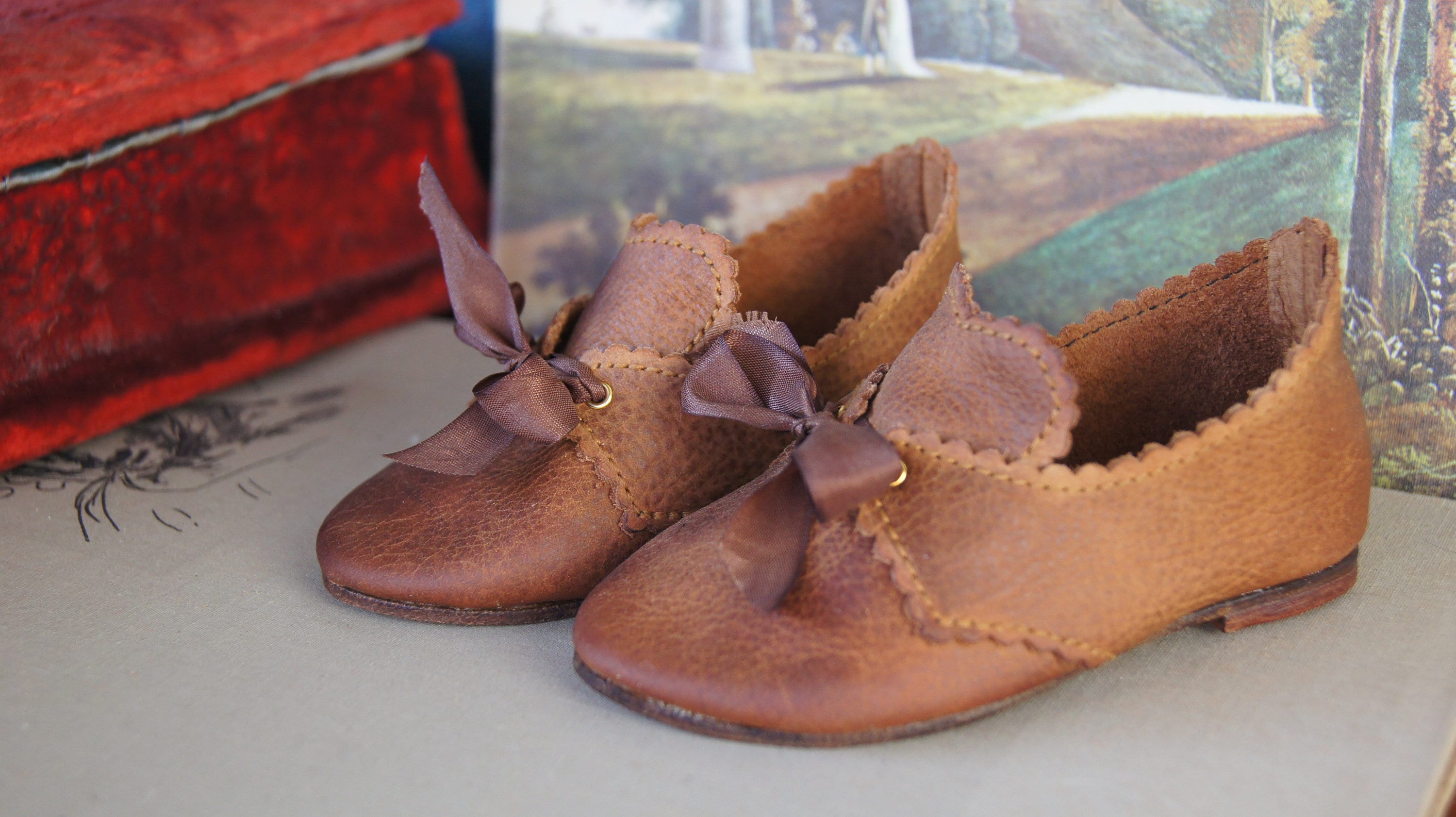 Beautiful Leather Shoes old Lady for Big Antique Etsy