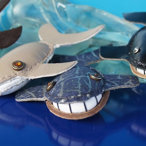 Leather trinket Whale